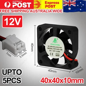 Brushless Silent Compute Fan 40x40x10mm DC 12V PC Case Cooling Fans Black DF - Picture 1 of 17