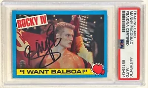 1985 Topps Rocky 4 Movie Manny Pacquiao Signed Auto Trading Card #25 PSA DNA - Picture 1 of 1