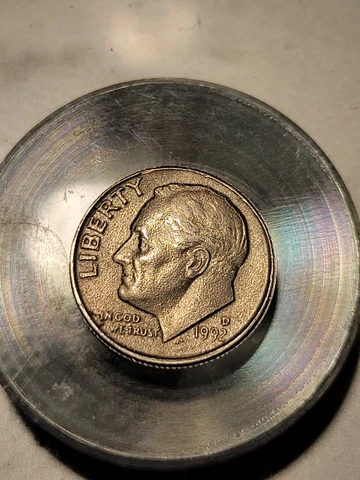 1992 D Roosevelt Dime Improperly Annealed Planchet MINT Error! Cover