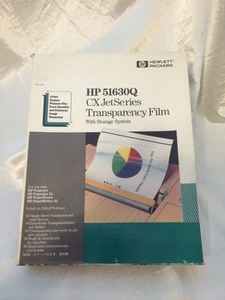 HP 51630Q CX JET SERIES TRANSPARENTE FOLIE MIT AUFBEWAHRUNGSSYSTEM 50 BLATT UNBENUTZT - Bild 1 von 9