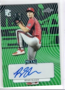 2023 Leaf Perfect Game Metal Ryan Sloan Green Prismatic Auto RC /15 - Picture 1 of 1