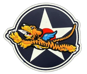 Flying Tigers Squadron Morale Patch [3D PVC Gummi - Hakenverschluss Rückseite - FT8] - Bild 1 von 1