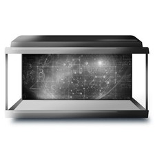 Fish Tank Background 90x45cm BW - Maths Science Engineer Men's  #38523