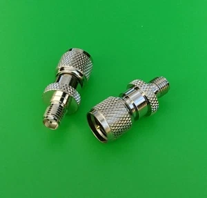 (2 PCS) SMA Female to Mini-UHF Male Connector - USA Seller - Picture 1 of 3