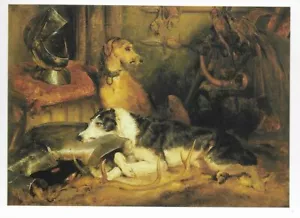 Scottish Deerhound - Color Postcard Dog Art Print - Matted - Picture 1 of 1