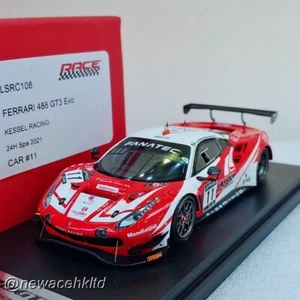 Ferrari 488 GT3 No.11 Kessel Racing 24H Spa 2021 LOOKSMART 1/43 #LSRC108 - Picture 1 of 2