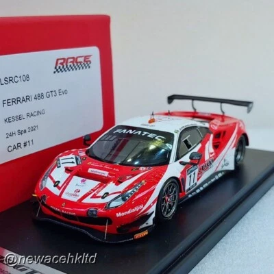 Ferrari 488 GT3 No.11 Kessel Racing 24H Spa 2021 LOOKSMART 1/43 #LSRC108 - Image 1 of 2