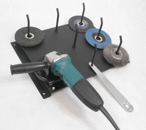 Neuer Metallhänger - Wandaufhänger für Winkelschleifer 125mm, 115mm, Wandaufhänger, groß - Bild 1 von 4