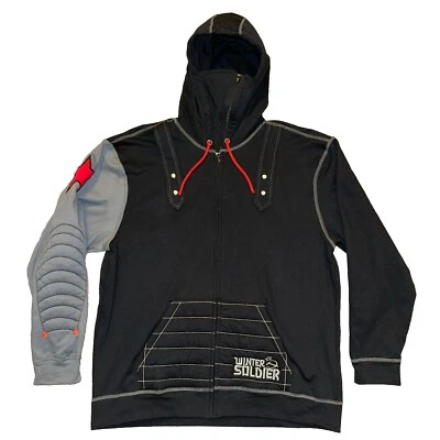 Comic Con 2014 Exclusive Marvel Winter Soldier Zip Hoodie - LARGE - Image 1 of 4