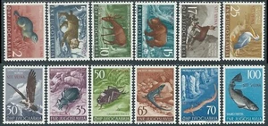 1954 TRIESTE B ANIMALI 12 VALORI MH * - RB33-5 - Picture 1 of 1