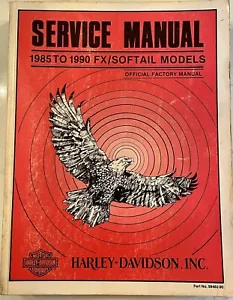 99482-90 1985-1990 FX/SOFTAIL HARLEY-DAVIDSON SERVICE MANUAL OEM - Picture 1 of 2