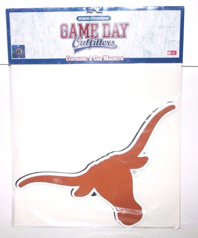 NEW University of Texas UT Longhorn Car Magnets 14" X 6" NEW Licensed 2 in Pack Cover