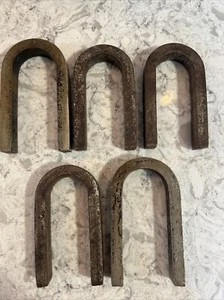 Vintage Stahl Magnet Set 5,25” und 5” Dekor Klassenzimmer Sammlerstück Rustikal - Bild 1 von 9