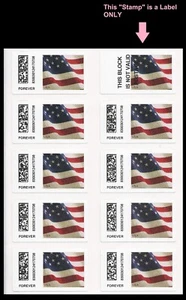 US CVP108 CVPT24 Flag Kiosk ATM F sheet Not Valid MNH 2018 - Picture 1 of 1