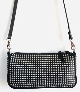 Zara Clear Rhinestone Shoulder Crossbody Bag Purse Sparkly
