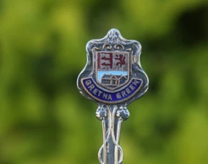 Vintage Spoon Gretna Green Dumfries and Galloway Scotland UK Souvenir Wedding - Picture 1 of 8