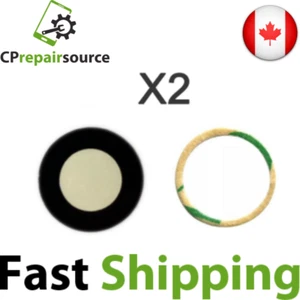 Lot de 2 objectifs en verre pour appareil photo arrière arrière de remplacement pour iPhone 6 & 6s 4,7 pouces avec adhésif - Photo 1 sur 1