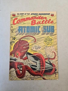 Commander Battle and the Atomic Submarine #2 1954 Golden Age Comic Book - Picture 1 of 9