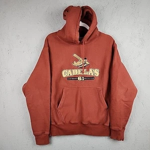 Cabelas Field Duty Hoodie Mens Medium Embroidered Sea Plane Logo Heavy Outdoors - Picture 1 of 9