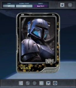 DIGITAL Topps Star Wars 25 - BASE SERIES 2 Tribute Speed Paintings - PAZ VIZSLA - Picture 1 of 3