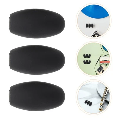  9 repose-pouces en plastique pour saxophone - Rehausseurs de clés noirs, - Imagen 1 de 4