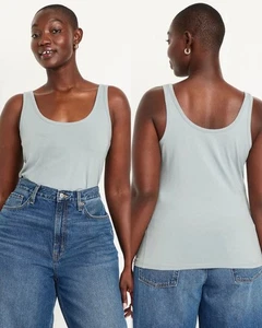 Old Navy Damen First-Layer Scoop-Neck Tank Top Silver Sage Gr. XL - Bild 1 von 5