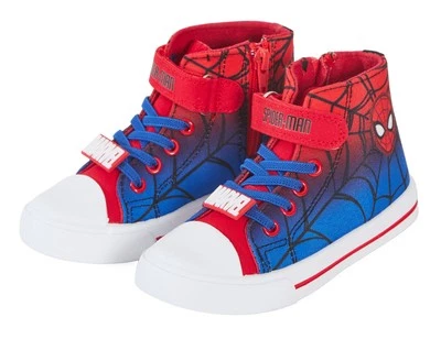 SPIDER-MAN Jungen Spiderman Canvas hohe Turnschuhe Kinder Marvel Sportschuhe Turnschuhe Pumps