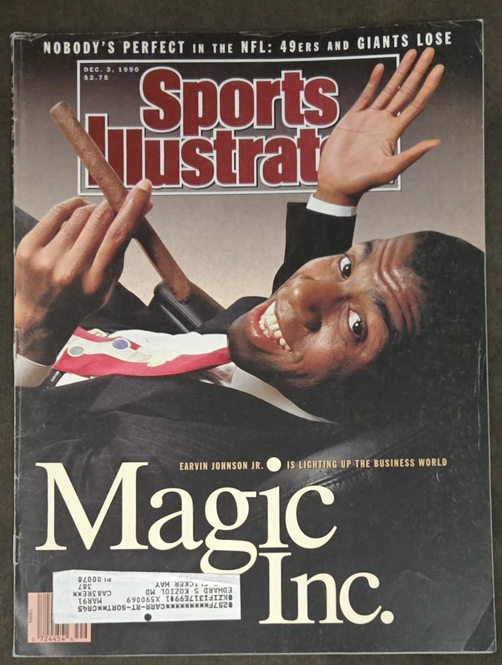 Revista Sports Illustrated 3 de diciembre de 1990 Magic Johnson Lakers portada Foto 1 de 1