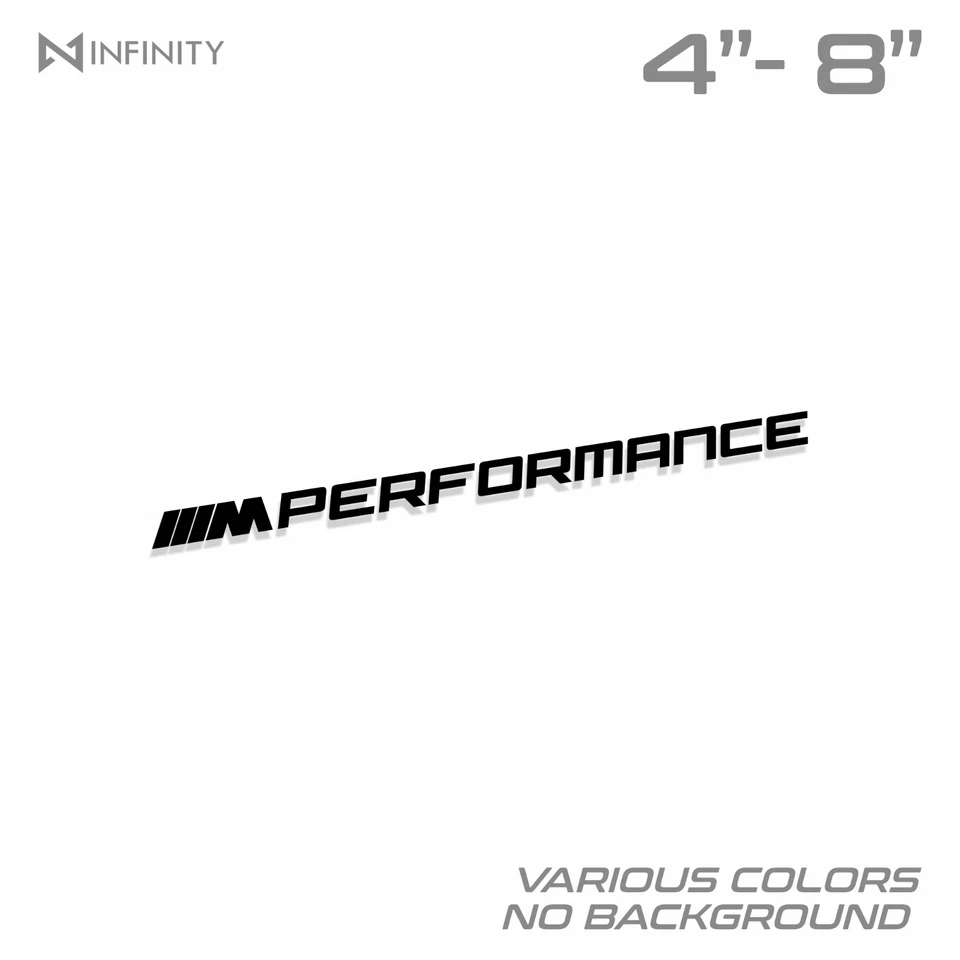 M Performance Logo Vinyl Decal Sticker For BMW 335 340 440 540 1M M2 M3 M4 M5 M6 - Image 1 of 2