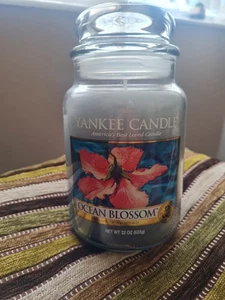 YANKEE CANDLE Large Jar Ocean Blossom Vintage 2009 Pour Deerfield 623g New/Unlit - Picture 1 of 4