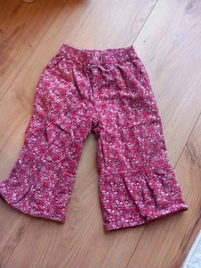 Hose Bfc Babyface Gr. 92 Rot Blumen Cord - Bild 1 von 2
