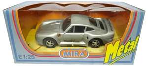 Mira 1986 - 1993 Porsche 959 Turbo Silver Die-Cast 1:25 1522 1980/90's Vintage - Picture 1 of 6