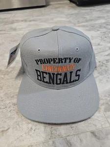Vintage Cincinnati Bengals New Era Snapback Hat Cap Gray 1990s New W/Tags OSFA - Picture 1 of 8