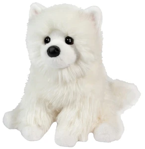 Opo White 9" Pomeranian Dog Douglas Cuddle Toy Plush Stuffed Animal Puppy Pup - Picture 1 of 4