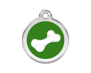 Dog ID Tag Pet Charm, Comic Bone, Red Dingo Personalized Lifetime Guarantee - Picture 1 of 12
