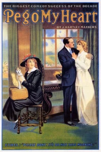 COMEDY PEGO O' MY HEART PLAY THEATER  IRISH GIRL HERITAGE VINTAGE POSTER REPRO - Picture 1 of 3
