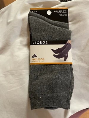 Calcetines de vestir George para mujer - 2 pares - talla de zapato 4-10 - nuevos Foto 1 de 2