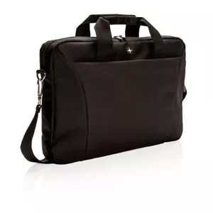 Torba na notebooka Swiss Peak 15,4" Poliestrowa torba na laptopa Czarna torba Etui - Zdjęcie 1 z 8