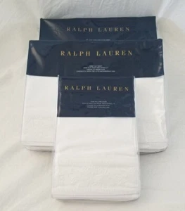 4 pc Ralph Lauren Katrine Off White Cal. King Sheet Set $500 NIP - Picture 1 of 10