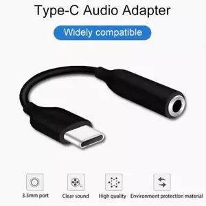 Original USB-C auf 3.5 mm Klinke Aux Adapter Audiokabel Type-c 3 J5F6 - Picture 1 of 12