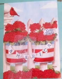 God Bless America Flag Chesta Co. 28" inch  X 40" inch New In Package Nice - Picture 1 of 4