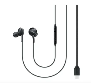 AKG Samsung EO-IG955 Earbuds Headphones Earphones Earbud Mic BLACK USB C NYP - Imagen 1 de 1