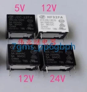 5 PCS NEW IN BOX HF HF32FA 012-HSL1 Power Electromagnetic Relay - Picture 1 of 3