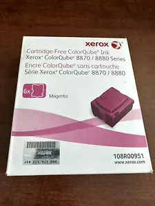 2 Genuine Xerox ColorQube 8870/8880 Magenta 6X Solid Ink 108R00951 8870DN 8880DN - Picture 1 of 2