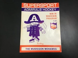 RARE Milwaukee Admirals 1978-79 Program IHL Muskegon Mohawks Hockey - Picture 1 of 2