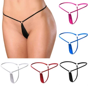 Damen Tanga-Höschen Mit Dünnem Riemen Dessous Tback Micro-String-Unterwäsche ⑱ - Bild 1 von 17