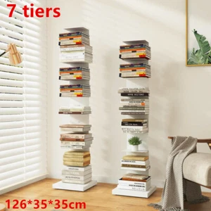 7 Tiers Book Rack Floating Invisible Bookshelf Anti-falling No Need Installation - Picture 1 of 12
