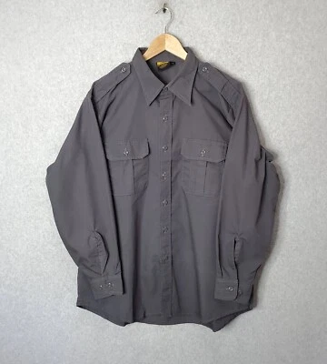 Propper Tactical Shirt Work BDU Long Sleeve Graphite Gray Sz Large Rip Stop NWOT - Image 1 of 4