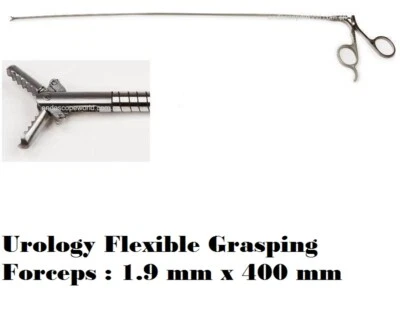 Pinzas de agarre de cuerpo extraño histeroscopia urología flexible SS Φ1,9 x 400 mm 5FR Foto 1 de 4