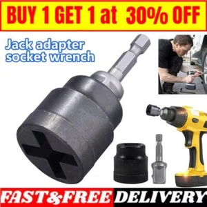 Adattatore Presa Jack Universale per Trapano Manuale,Adattatore Trapano Jack Rimorchio Elettrico - Foto 1 di 11